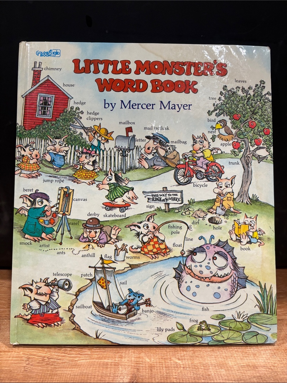 VG 1977 HC Early Edition Little Monster's Word Book Mercer Mayer